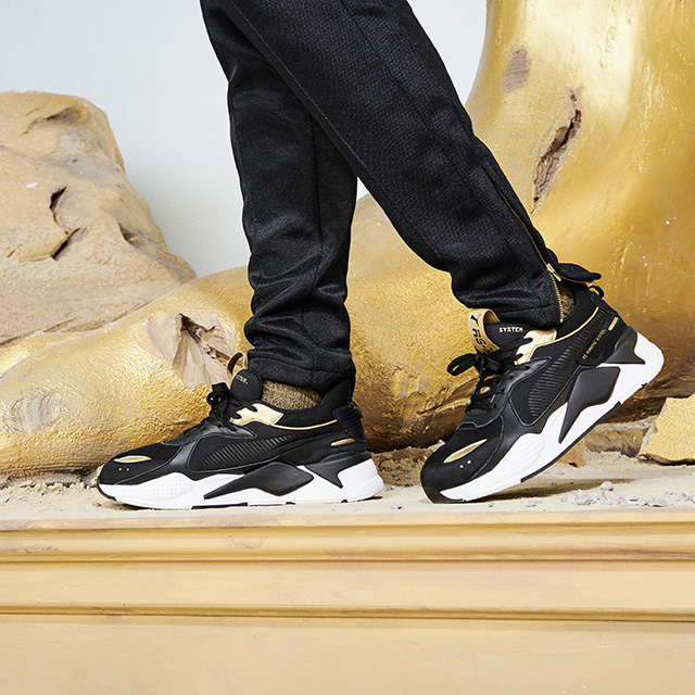 puma rs black and gold