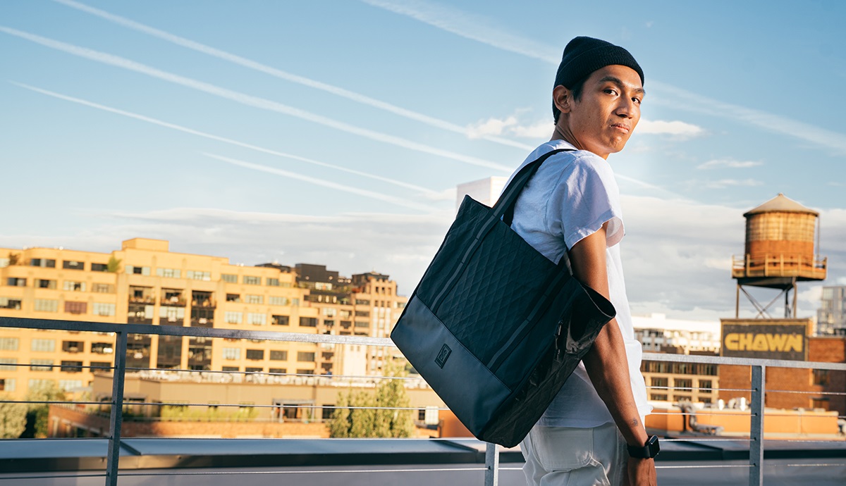 クローム トートバッグ シヴィー メッセンジャー トート ブラックローム CHROME CIVVY MESSENGER TOTE BLCKCHRM