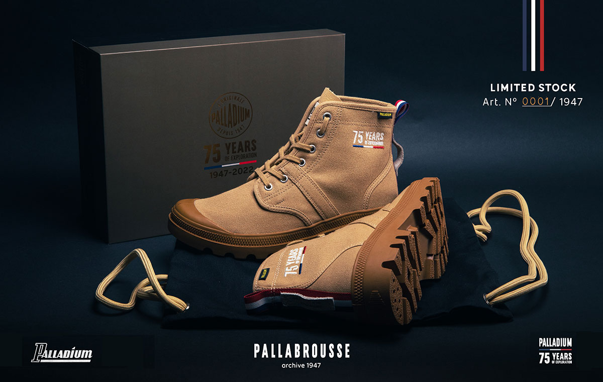 パラディウム パラブロウズ 75TH PALLADIUM PALLABROUSSE 75TH CARAMEL メンズ スニーカー 世界限定1947足 リミテッドモデル 77348-227