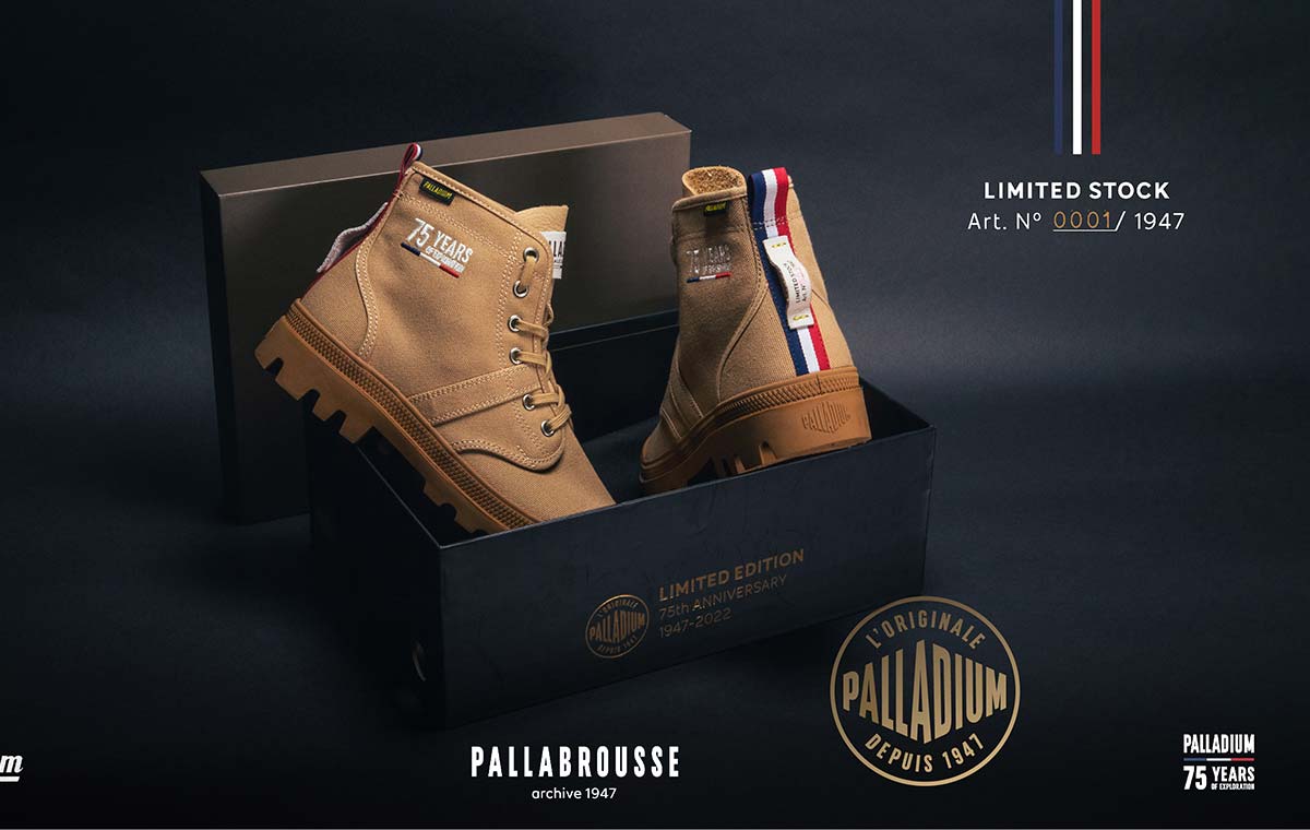 パラディウム パラブロウズ 75TH PALLADIUM PALLABROUSSE 75TH CARAMEL メンズ スニーカー 世界限定1947足 リミテッドモデル 77348-227