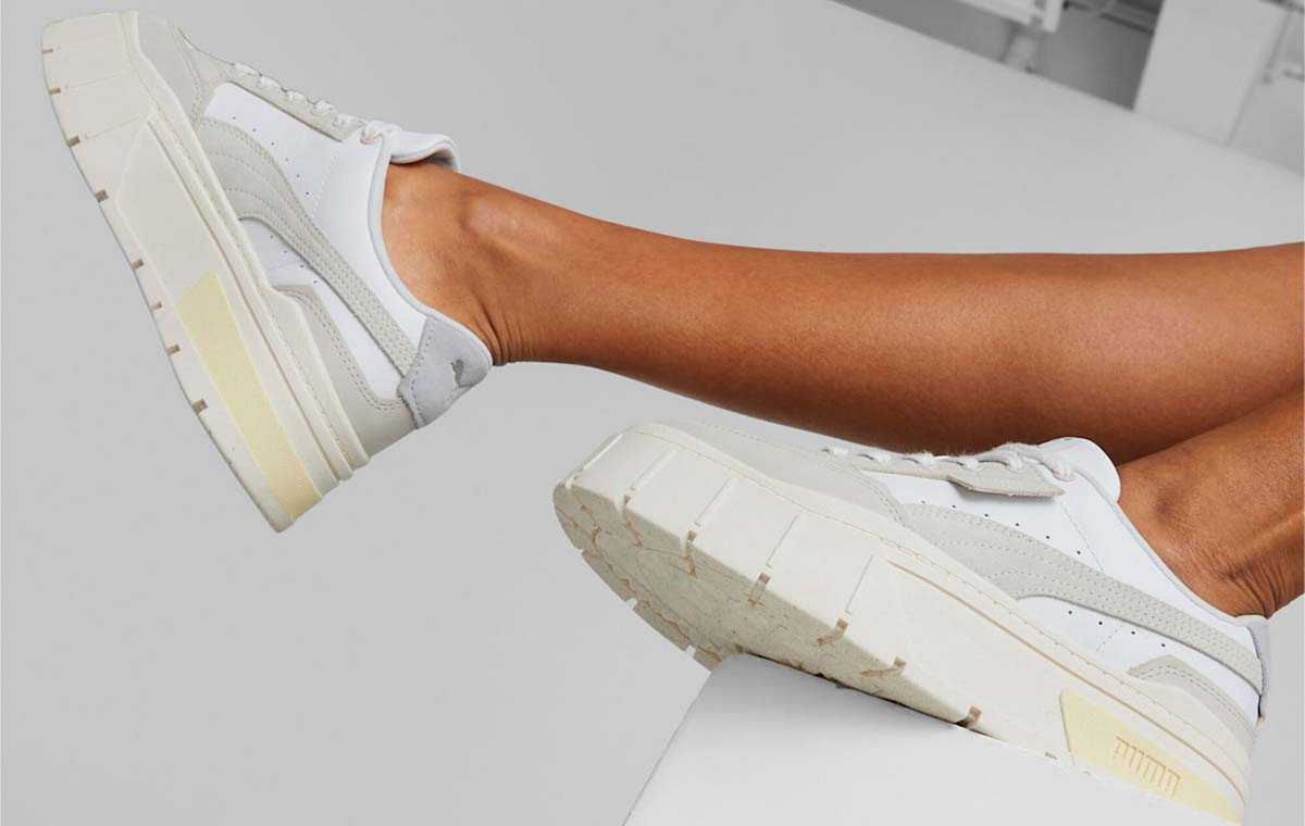 プーマ メイズ スタック リュクス ウィメンズ PUMA MAYZE STACK LUXE WNS PUMA WHITE-MARSHMALLOW レディース スニーカー 厚底 389853-04