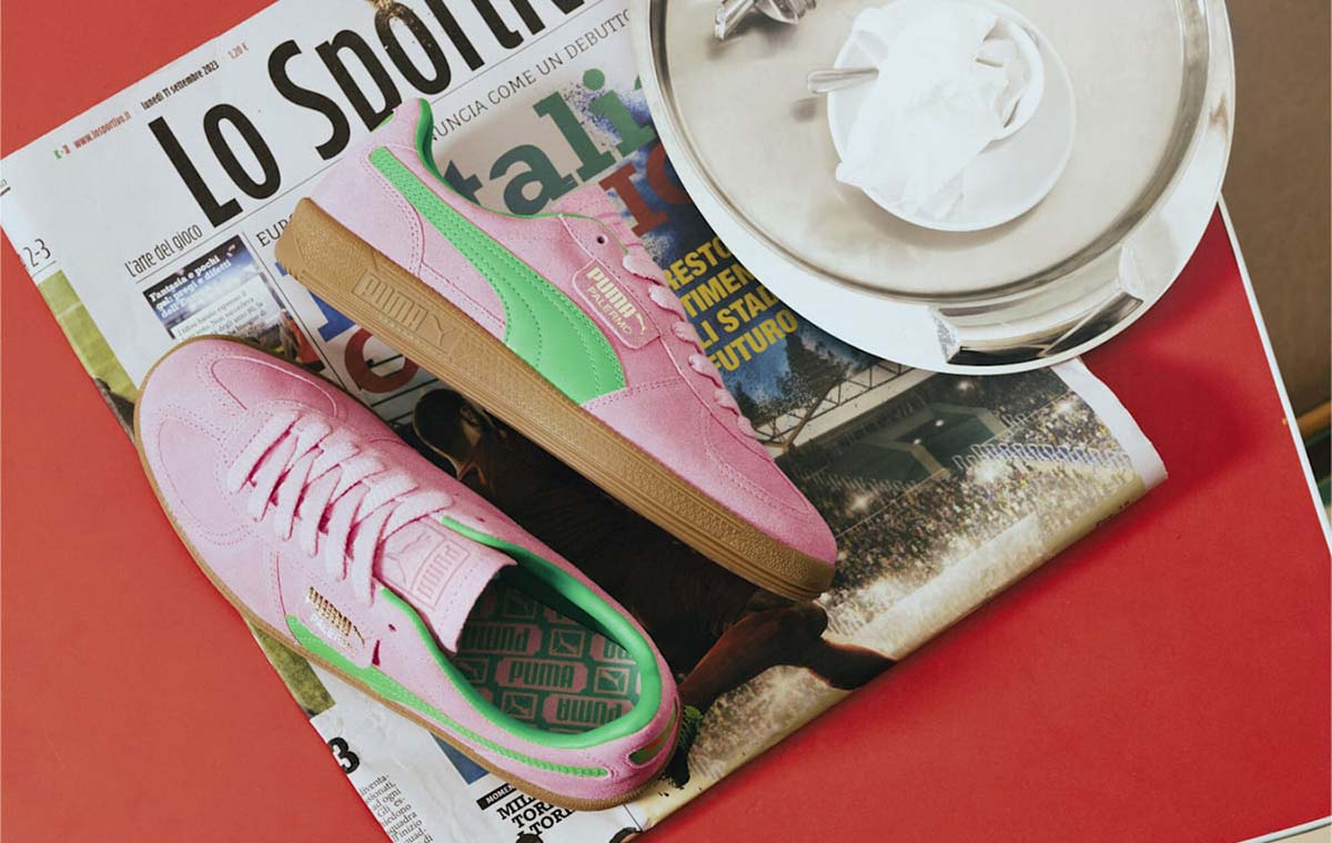 プーマ パレルモ スペシャル PUMA PALORMO SPECIAL PINK DELIGHT-PUMA GREEN メンズ スニーカー 397549-01