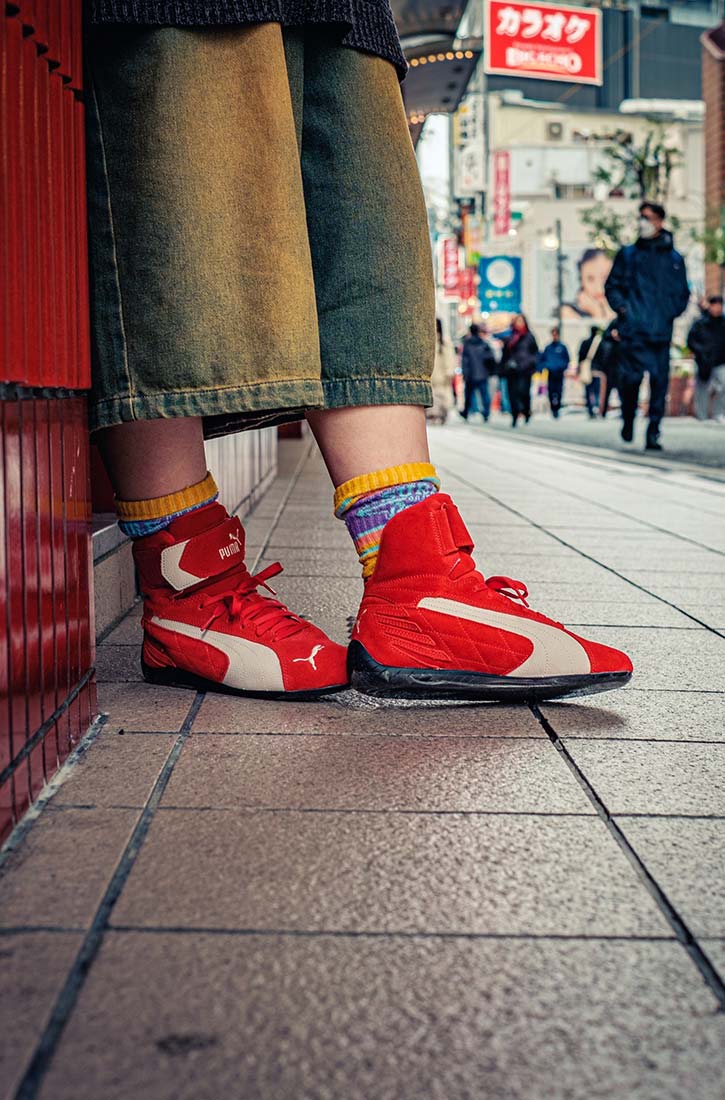 プーマ スピード キャット ミッド PUMA SPEEDCAT MID FOR ALL TIME RED-WARM WHITE レディース メンズ スニーカー 400384-02