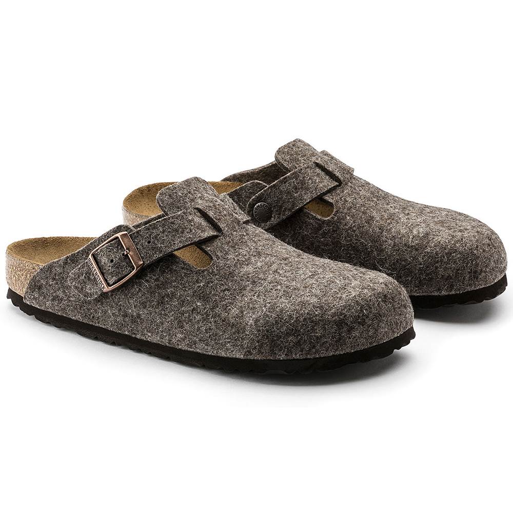 ビルケンシュトック ボストン ウールフェルト BIRKENSTOCK Boston ココア レディース サンダル ナロー幅 GC160583