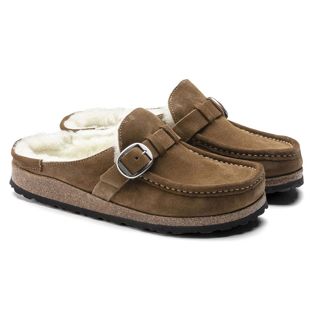 ビルケンシュトック ボストンシアリング スエードレザー BIRKENSTOCK BOSTON SHEARLING ストーンコイン メンズ サンダル  レギュラー幅 GC1017650
