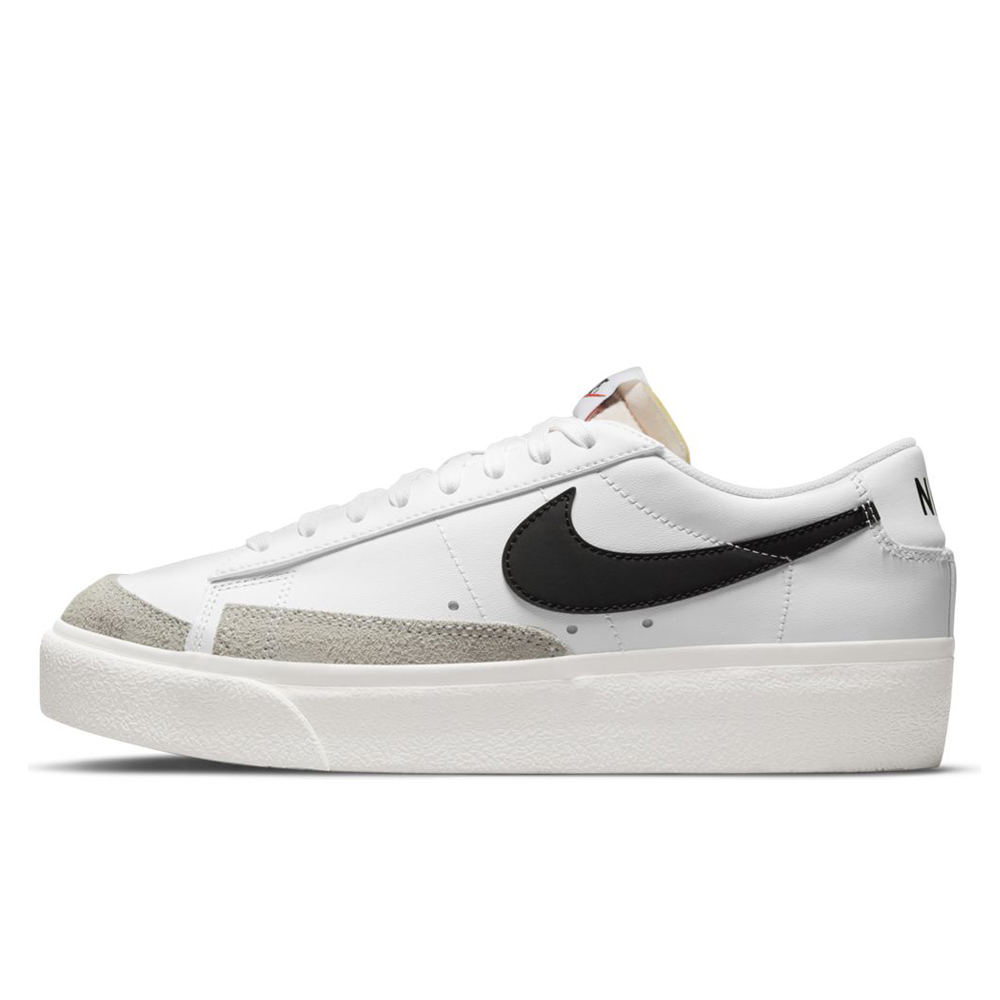 ナイキ ウィメンズ ブレーザー ロー プラットフォーム NIKE W BLAZER LOW PLATFORM  WHITE/BLACK-SAIL-TEAM ORANGE レディース スニーカー DJ0292-101