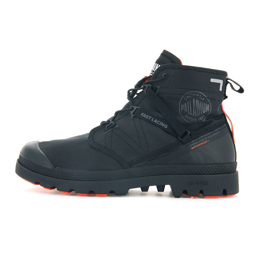 Palladium Pampa SP20 Cuff LTH WP WL – Bottine Mixte Cuir Nubuck Étanche, Doublure Laine, Légère & Chaude Pour Hiver