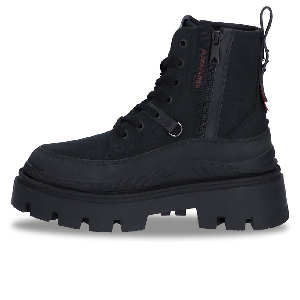 パラディウム PALLADIUM PALLASQUAD ZIP TX BLACK レディース