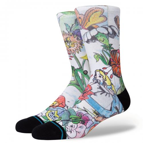 スタンス ソックス Stance Socksgolden Afternoon Off White メンズ レディース ソックス 靴下 Disney ディズニー 不思議の国のアリス A556a21gol Ofw